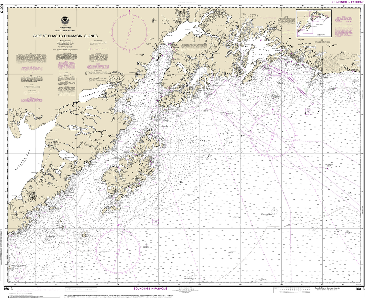 Cape of Saint Elias to Shumagin Islands - 16013