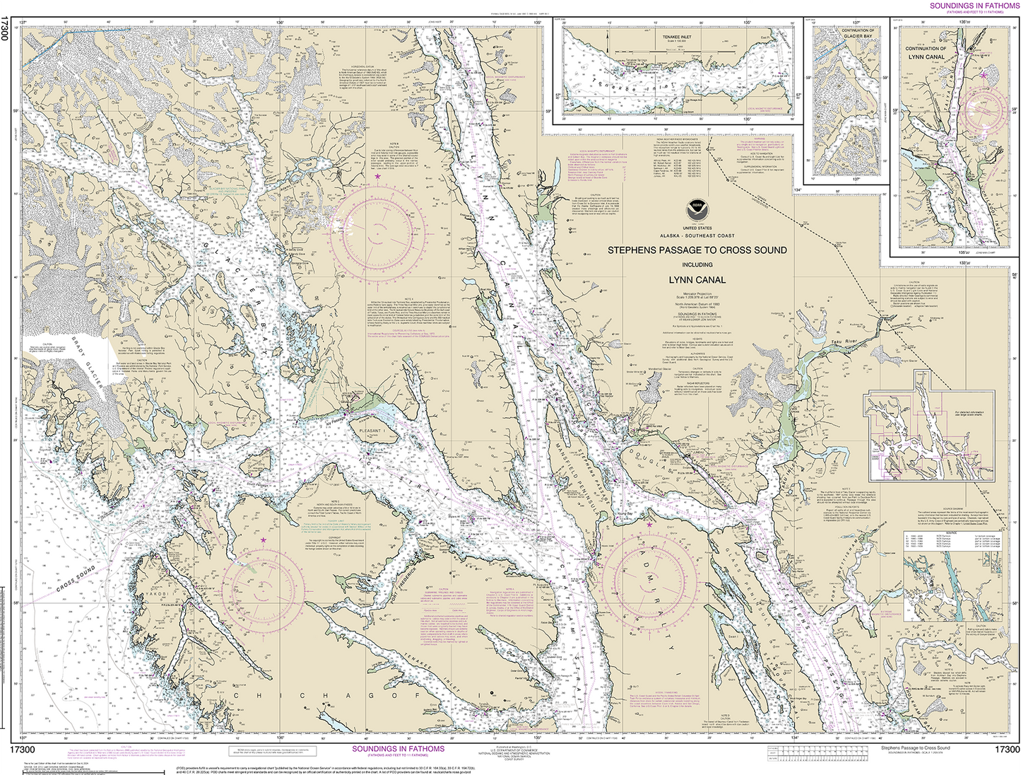 Stephens Passage to Cross Sound and Lynn Canal - 17300