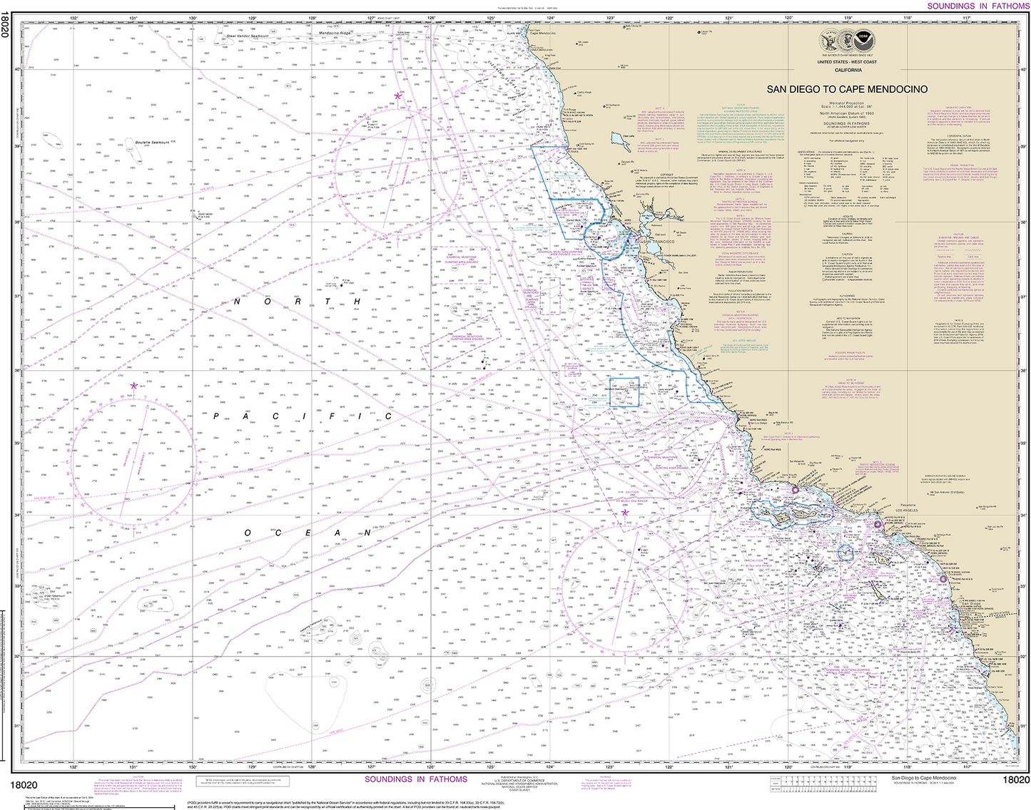 San Diego to Cape Mendocino - 18020