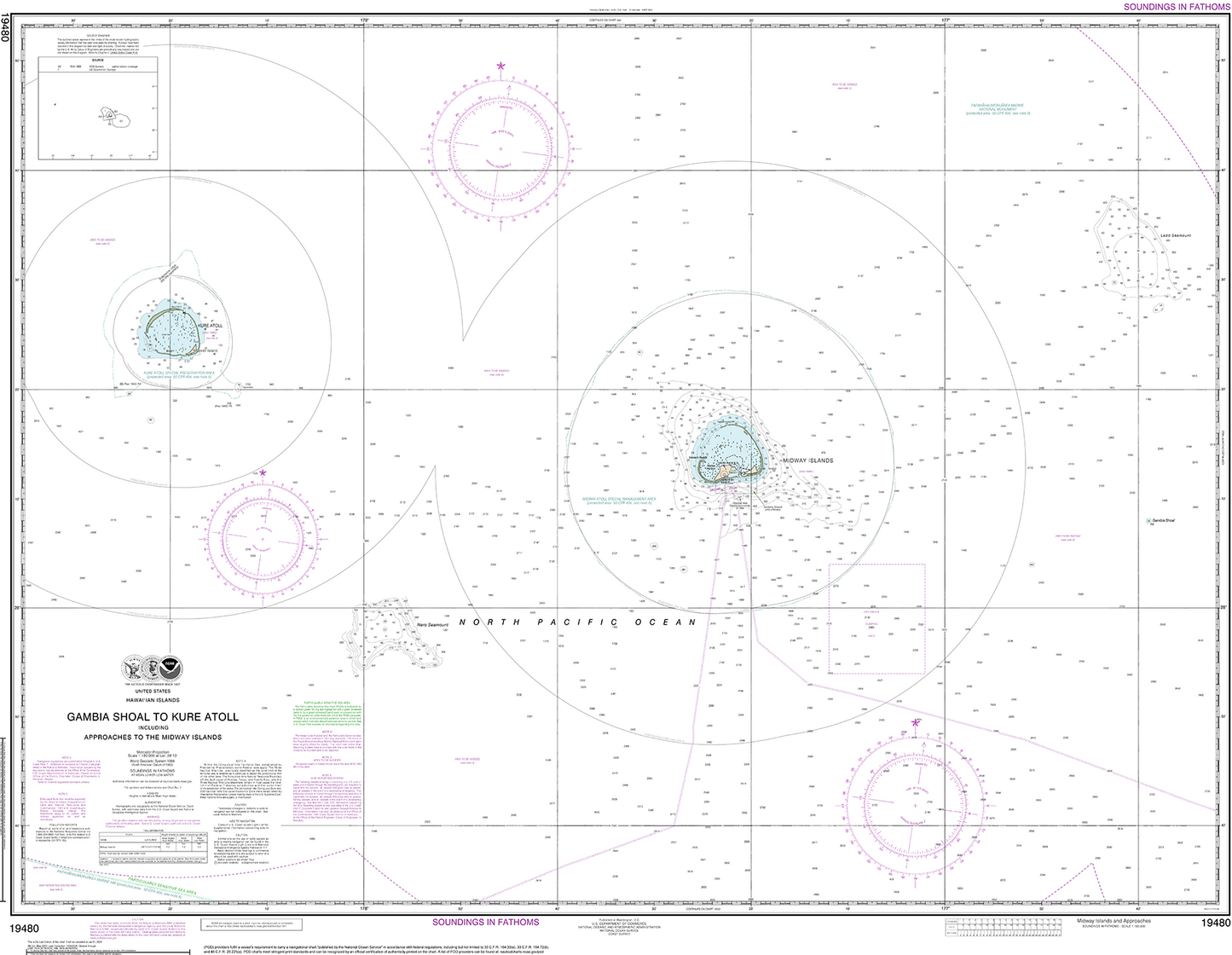 Gambia Shoal to Kure Atoll - 19480
