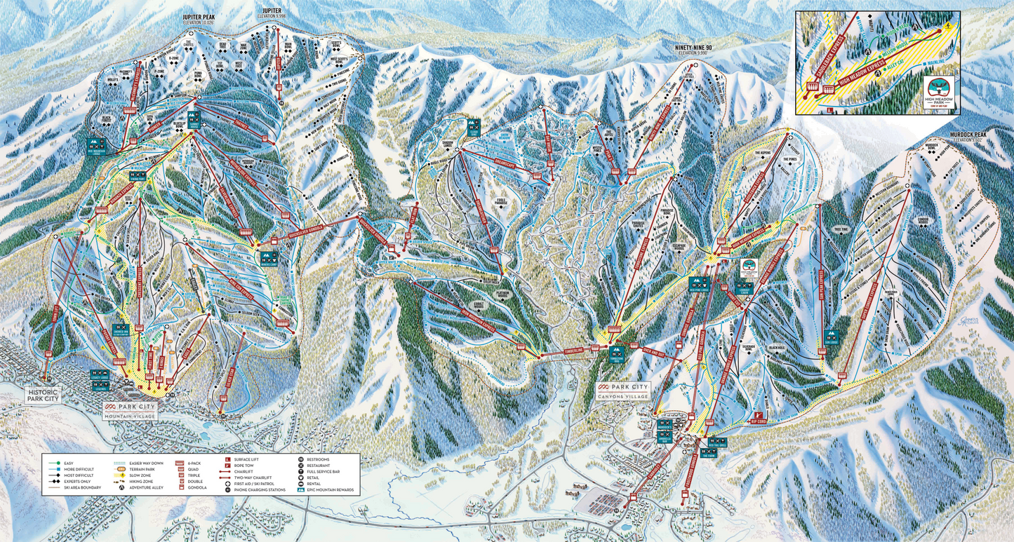 Park City Ski Map