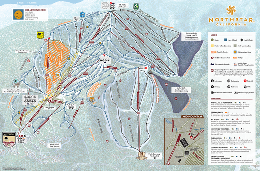 Northstar Ski Map
