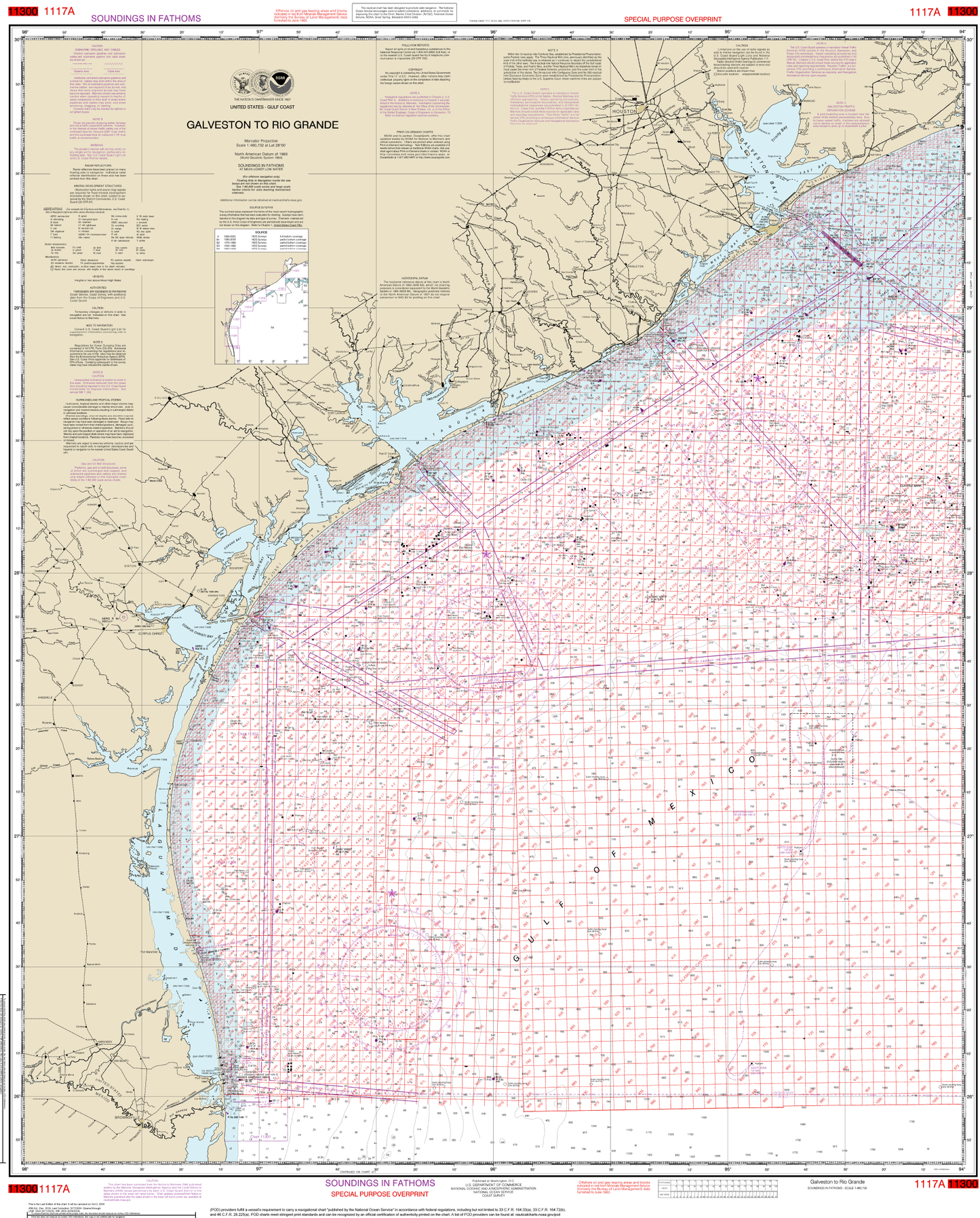 Galveston to Rio Grande Overprint - 1117A