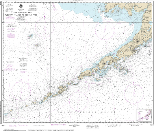 Alaskan Peninsula and Aleutian Islands to Seguam Pass - 16011