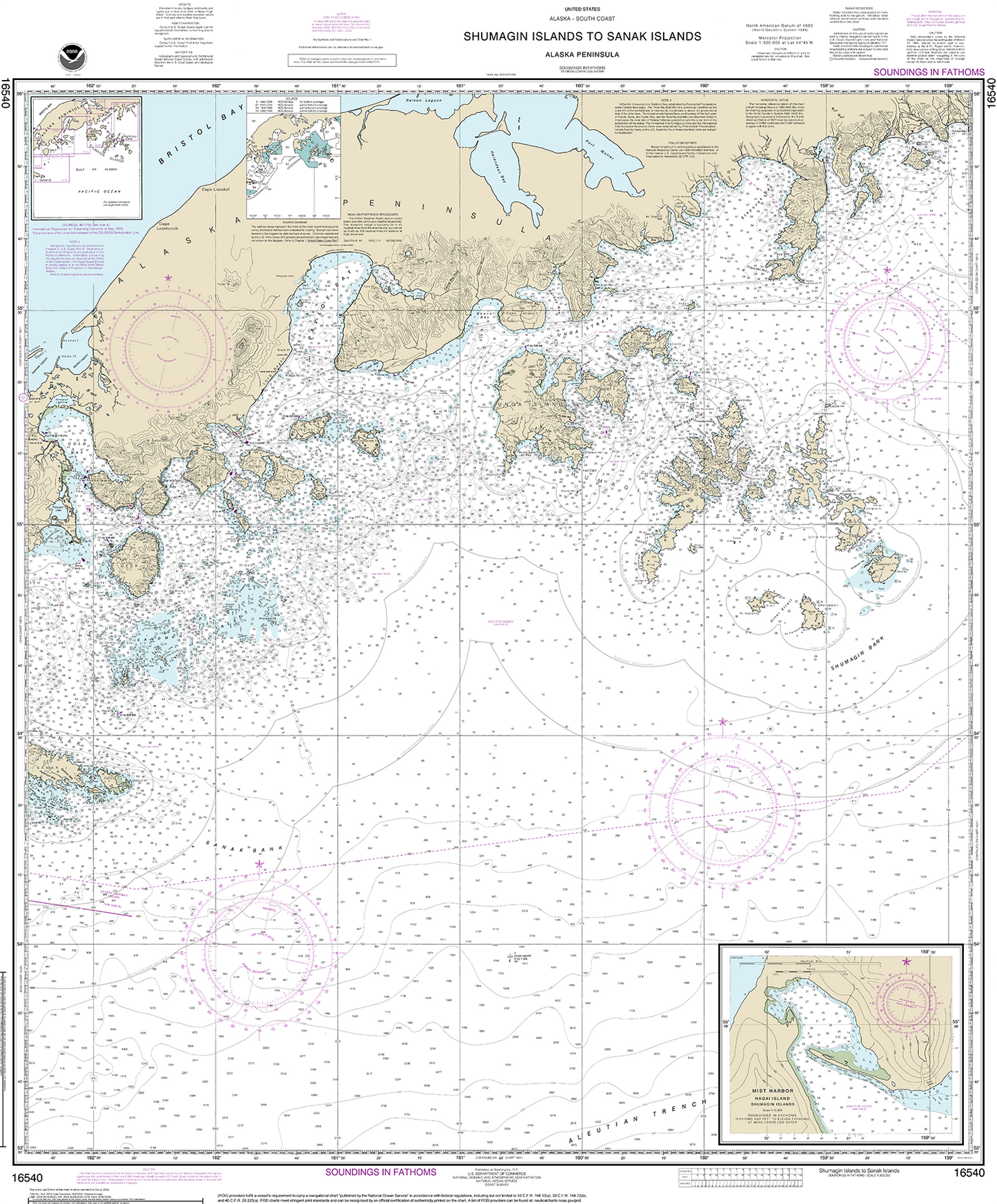 Shumagin Islands to Sanaa Islands - 16540