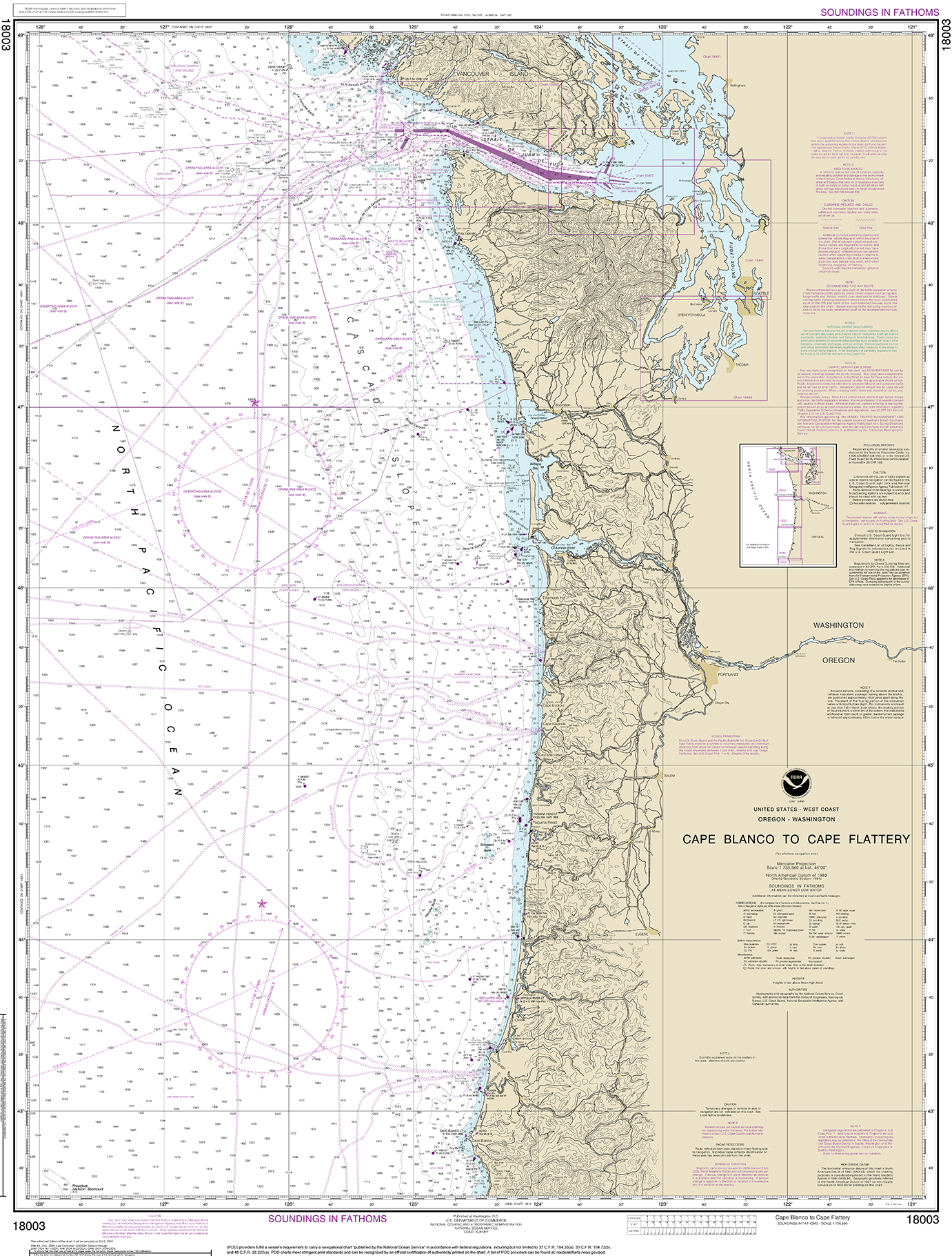 Cape Blanco to Cape Flattery - 18003