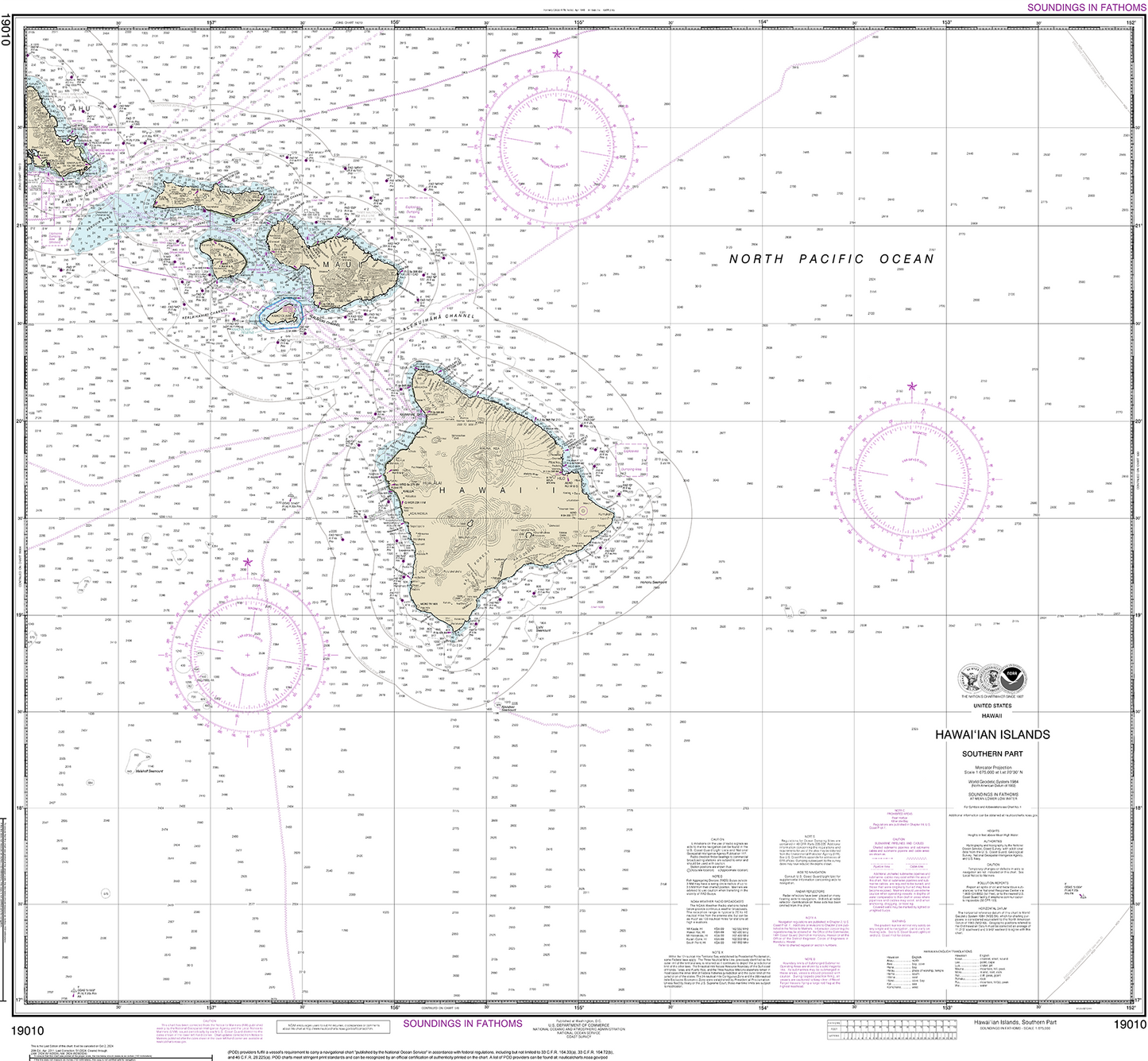 Hawaiian Islands Southern Part - 19010