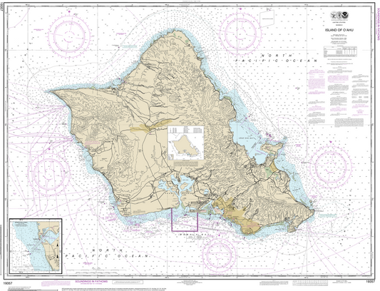 Island of O'ahu - 19357