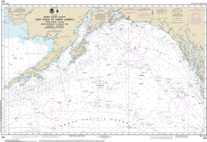 West Coast of North America Dixon Entrance to Unimak Pass- 500
