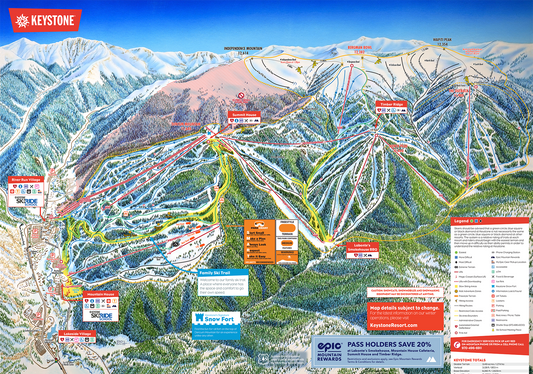 Keystone Ski Map