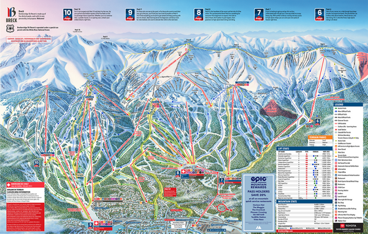 Breckenridge Ski Map