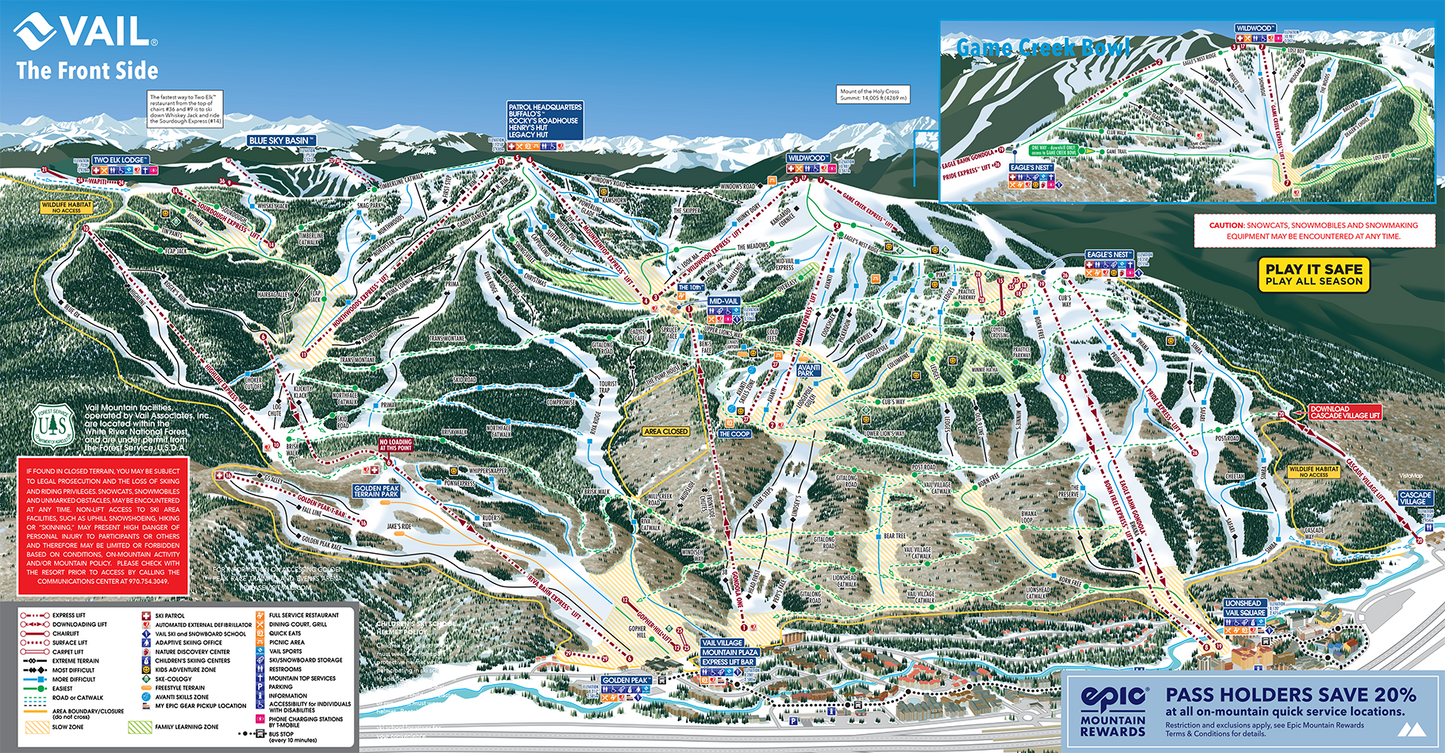 Vail Ski Map